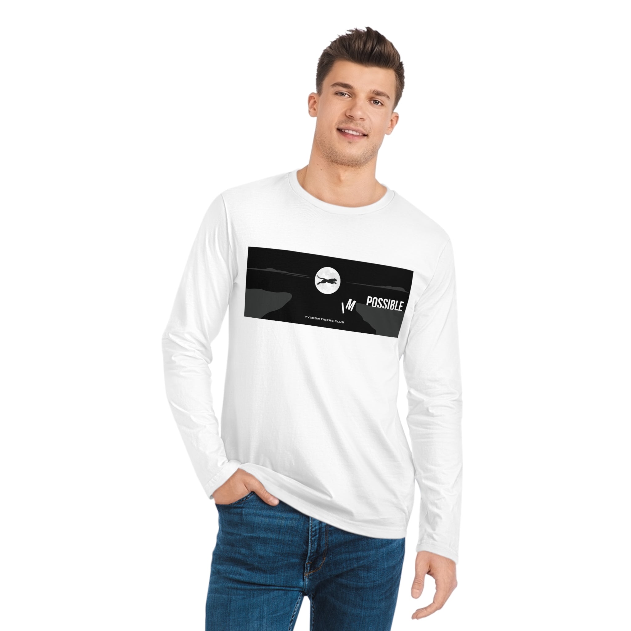 Impossible Banner - Men's Organic Sparker Long Sleeve Shirt